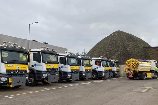 Gritters at the depot