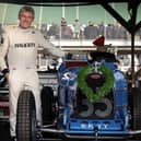 James Wood pictured after finishing third in Goodwood's Earl Howe Trophy driving Nick Mason's Bugatti Type 35B (Photos courtesy of Philip Harbord)