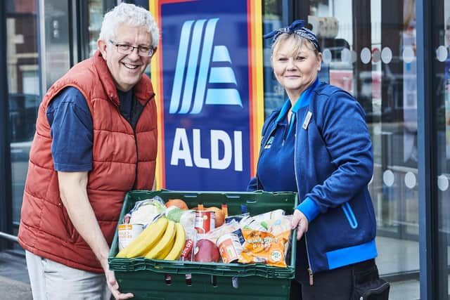 Aldi is distributing surplus food to charities across the country