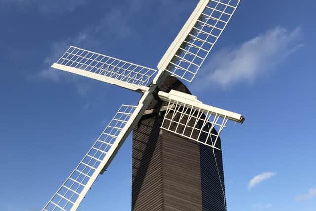 Damage to the windmill was surveyed on Sunday morning(31/11) following Saturday night's gales
