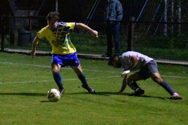Alex Mitchell playing for Dynamos Development against Slough Town