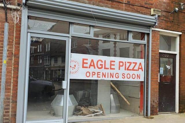 A look at Eagle Pizza two months ago