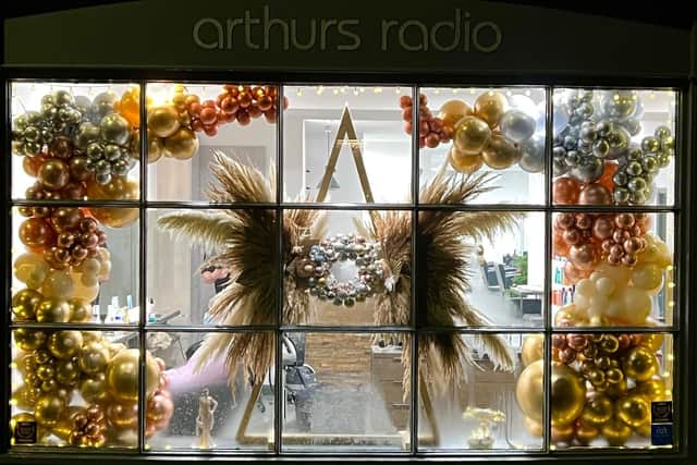 Hairdressing salon Arthur's Radio won Best Dressed Shop Window