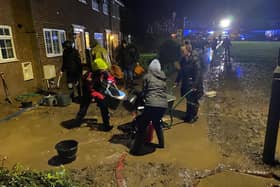 A scene from last December when drains in Buckingham were overwhelmed