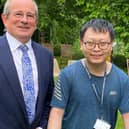 Zikang Li with Prof James Tooley at the University of Buckingham