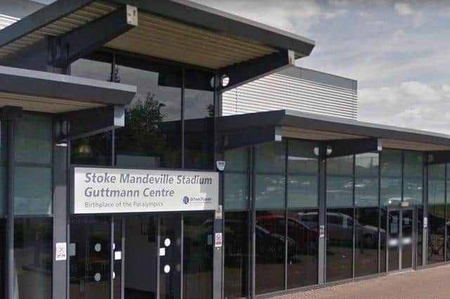 The major vaccination hub at Stoke Mandeville
