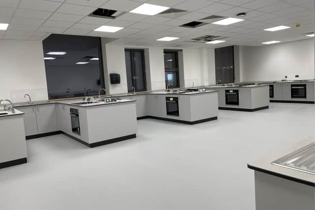 One of the food tech rooms in the new building
