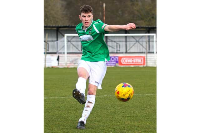 Anthony Ball marked his return from injury with a goal against Welwyn Garden City (FILE PICTURE BY MIKE SNELL)