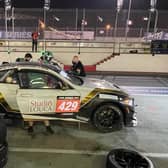DRIVER CHANGE: Andrew Gordon-Colebrooke takes over the driving duties  in the Century Motorsport BMW in the Dubai 24 Hours (Photo Piers Taylor/CJB Media)