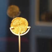The gold Half Angel coin