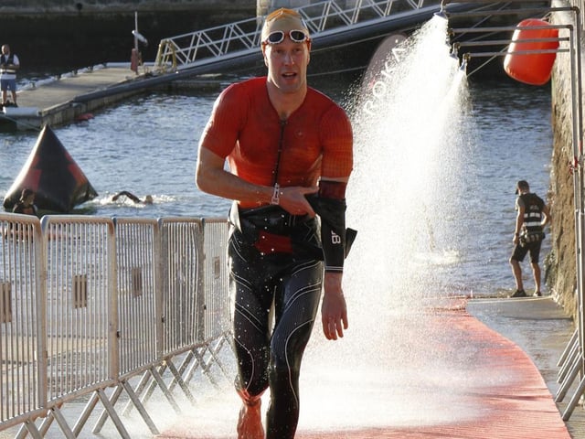 Hitting the water is part of the challenge.