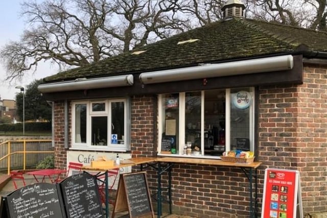 Tory’s Cafe in Victoria Park, Haywards Heath, serves vegan cakes and sausage rolls, plus alternative milks for drinks. Picture: Haywards Heath Town Council.