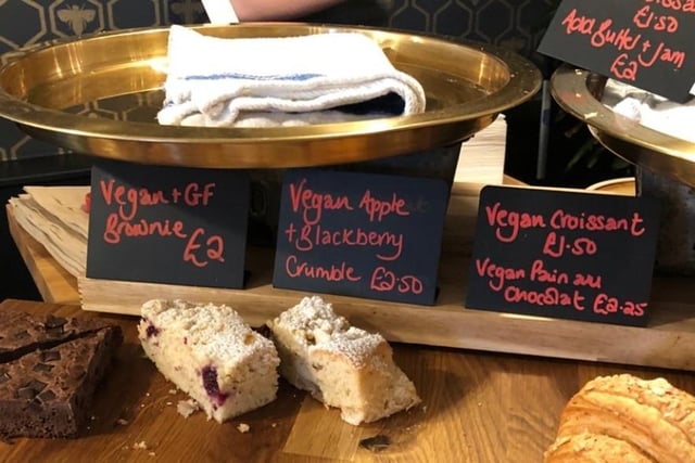 Hart Country Stores on South Road, Haywards Heath, offers vegan cakes and alternative milks, as well as other vegan groceries and dog treats. Picture: Haywards Heath Town Council.