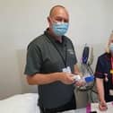 Mark Ferris starts his new career working alongside Rose Kennedy, matron for inpatients at Amersham Hospital