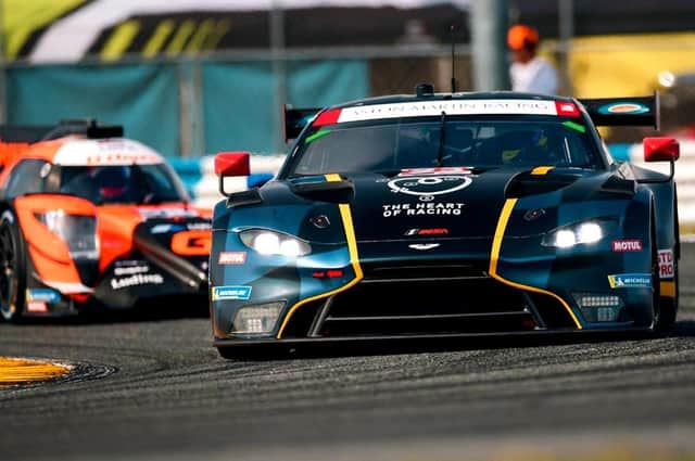 Ross Gunn's hopes of success at Daytona were thwarted when no 23 Aston Martin crashed out of race