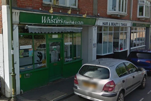 Whistler's Fine Fish and Chips, 1 The Grove, Westbourne PO10 8UJ England+44 1243 37281

(credit Google Images)