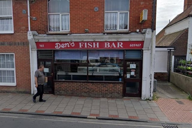 Den's Fish Bar, 163 High Street, Selsey, Chichester PO20 0PZ England+44 1243 605467

(credit Google Images)