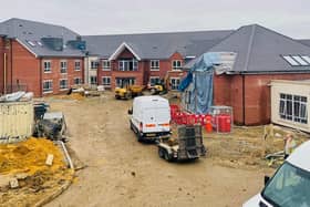 Construction work at Lace Hill Manor