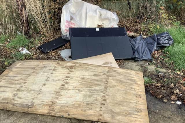 Flytipped rubbish