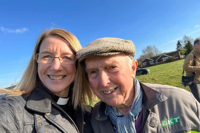 Reverend Sally Bottomer and farmer Gordon Nicholls