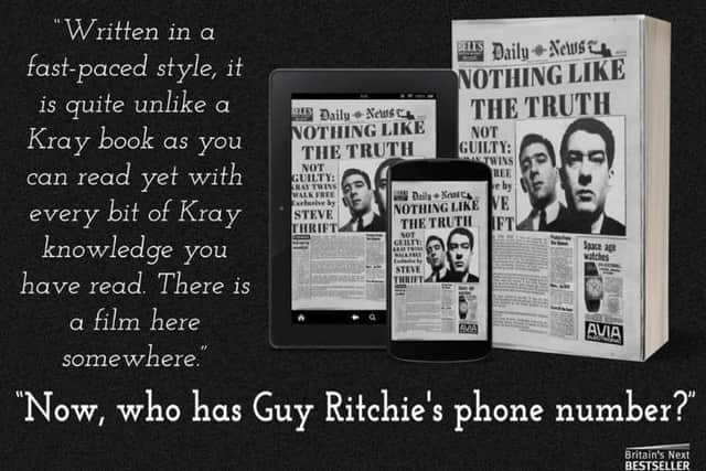 One of Steven's books chronicling the Kray twins