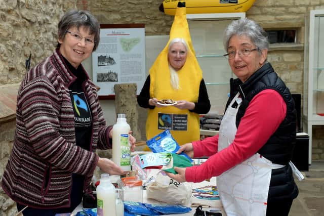 Members of the Buckingham Fairtrade Steering Group at the 2019 Big Brew at the Old Gaol