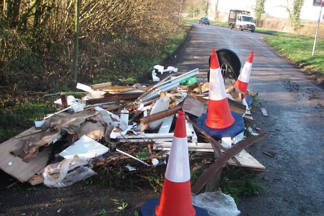 Fly-tipping in Great Missenden, photo from Bucks Council