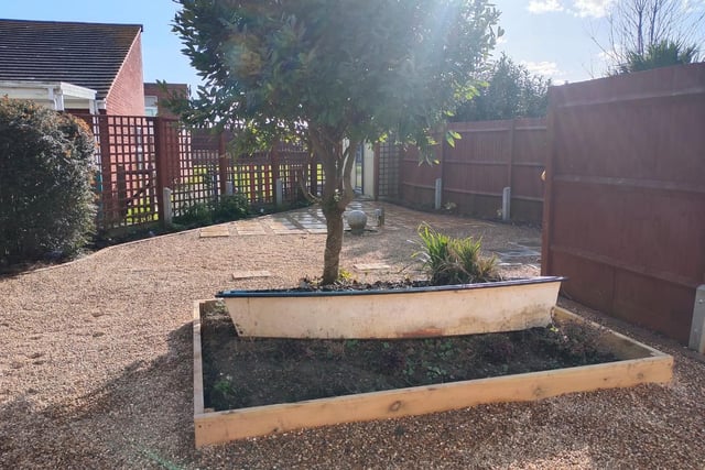 The sensory prayer garden in the outdoor learning area at St Catherine's Primary School