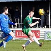 New signing Harry Scott scored on his debut for Ducks   (PICTURES BY MIKE SNELL)