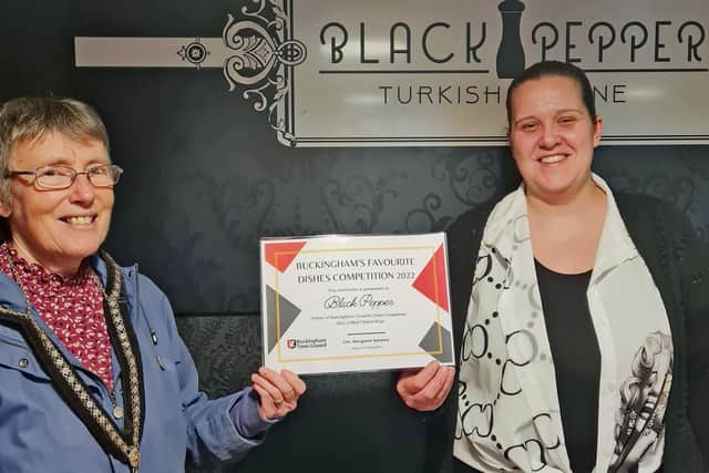 Mayor of Buckingham Margaret Gateley at Black Pepper