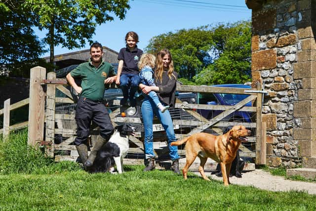 Sophie Gregory with her family