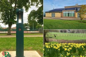 Solar panels on Lace Hill Sports and Community Centre, springtime bulbs in Bourton Park and a water bottle refill station in Chandos Park are among Town Council's initiatives in accordance with its Climate Emergency Action Plan