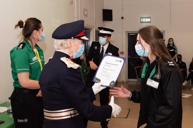 Lady Howe presents an award