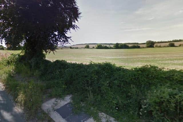 The field is located in Bishopstone