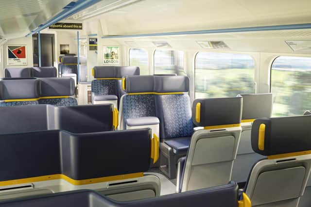 the consultancy says it has increased personal space, without sacrificing much of the train's capacity