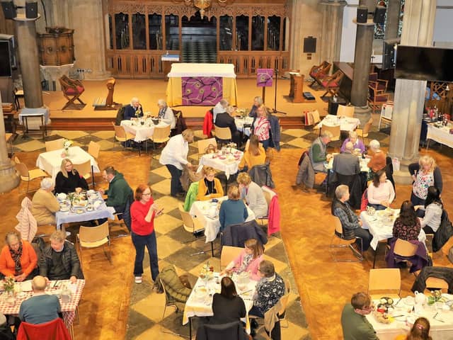 The afternoon tea at Buckingham Parish Church