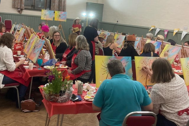 It was full house at the brush party in Winslow