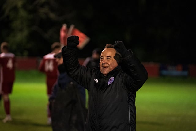 Happy Risborough Rangers manager Mark Eaton  PICTURE BY CHARLIE CARTER