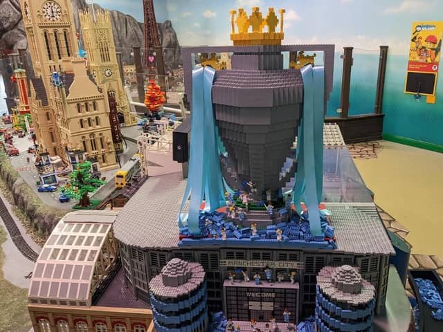 LEGOLAND Discovery Centre Manchester has honoured the Blues title winning triumph in brick form