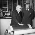 Prince Philip's visit to Hazell Watson and Viney’s factory in Aylesbury in 1958