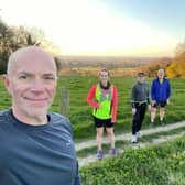 Members on a club run on 14 April 2021, the 40th birthday of the club.