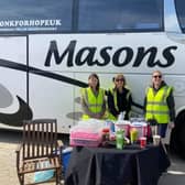 Masons hosted a charity car wash to raise funds for the Florence Nightingale Hospice Charity