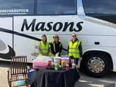 Masons hosted a charity car wash to raise funds for the Florence Nightingale Hospice Charity