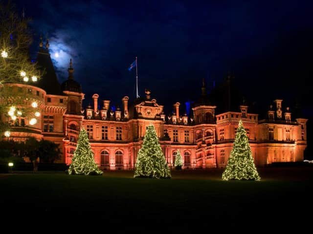 Waddesdon at night