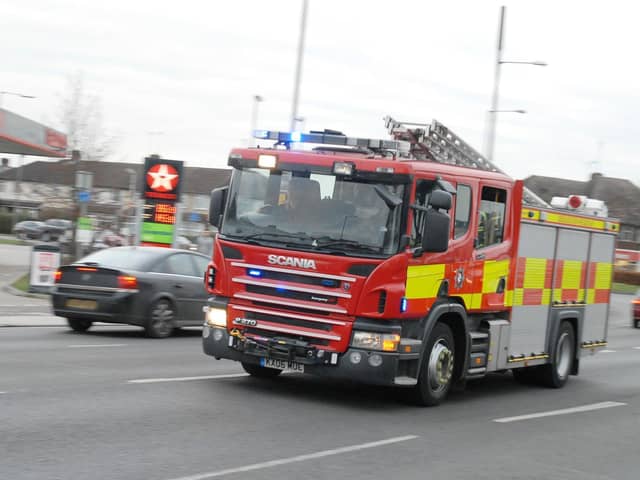 Two garages were destroyed by fires on Sunday