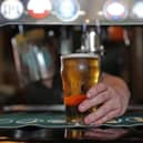 Punters couldn't wait to get a pint in their local pub