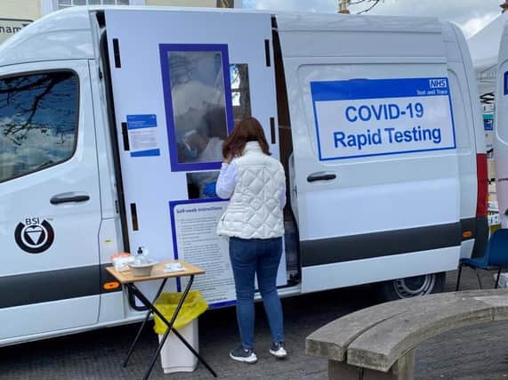 Rapid testing units have been deployed around Buckinghamshire