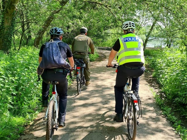 The event saw officers cycle around 22 miles, between Tring and Springwell lock, as well as along adjoining river tributaries