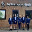 Lucy, Georgia, Lilianna, Avni and Katie from Aylesbury High School