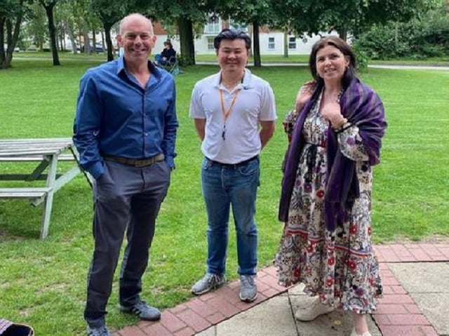 Kirstie, Phil and Kelvin Wong courtesy of The Watermead Inn